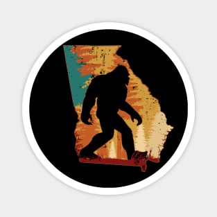 Bigfoot Retro Vintage Sasquatch Georgia Magnet